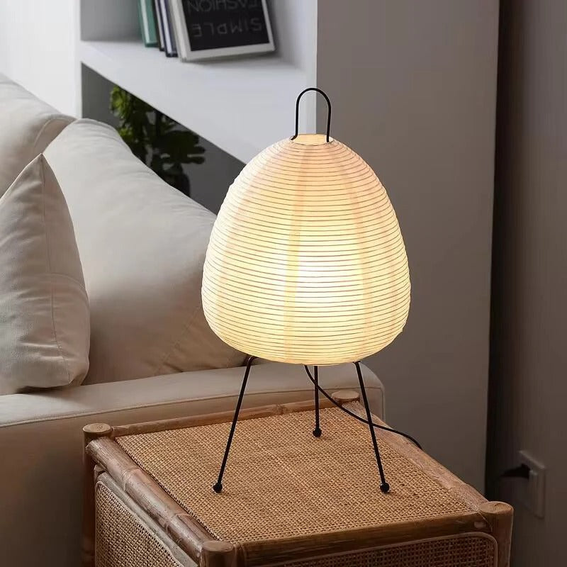 SoraLum Rice Paper Table Lamp With Soft Ambient Glow