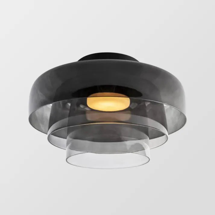 AuroraMed Medieval Glass Ceiling Lamp With Nordic Charm