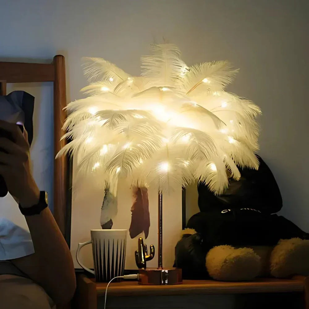 NovaFeather Lamp with Soft Glow for Elegant Home Decor