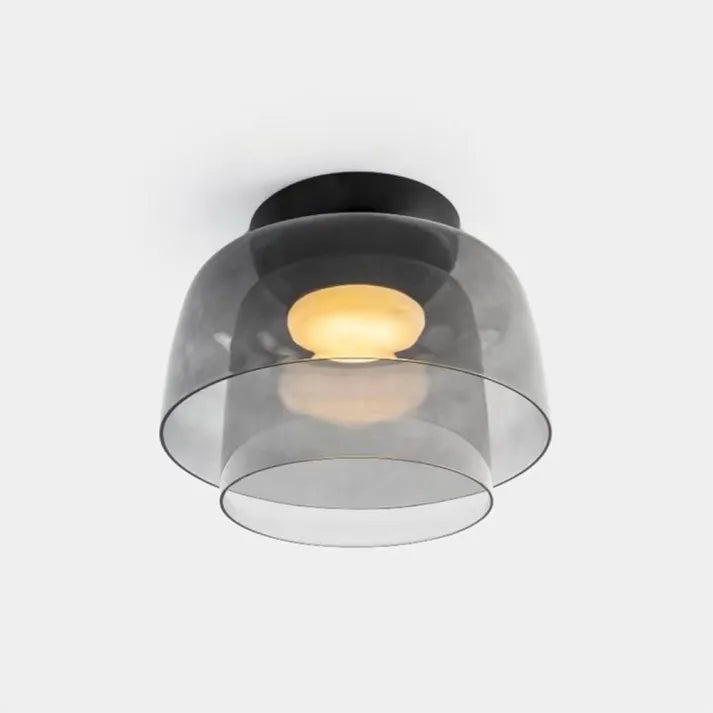 AuroraMed Medieval Glass Ceiling Lamp With Nordic Charm