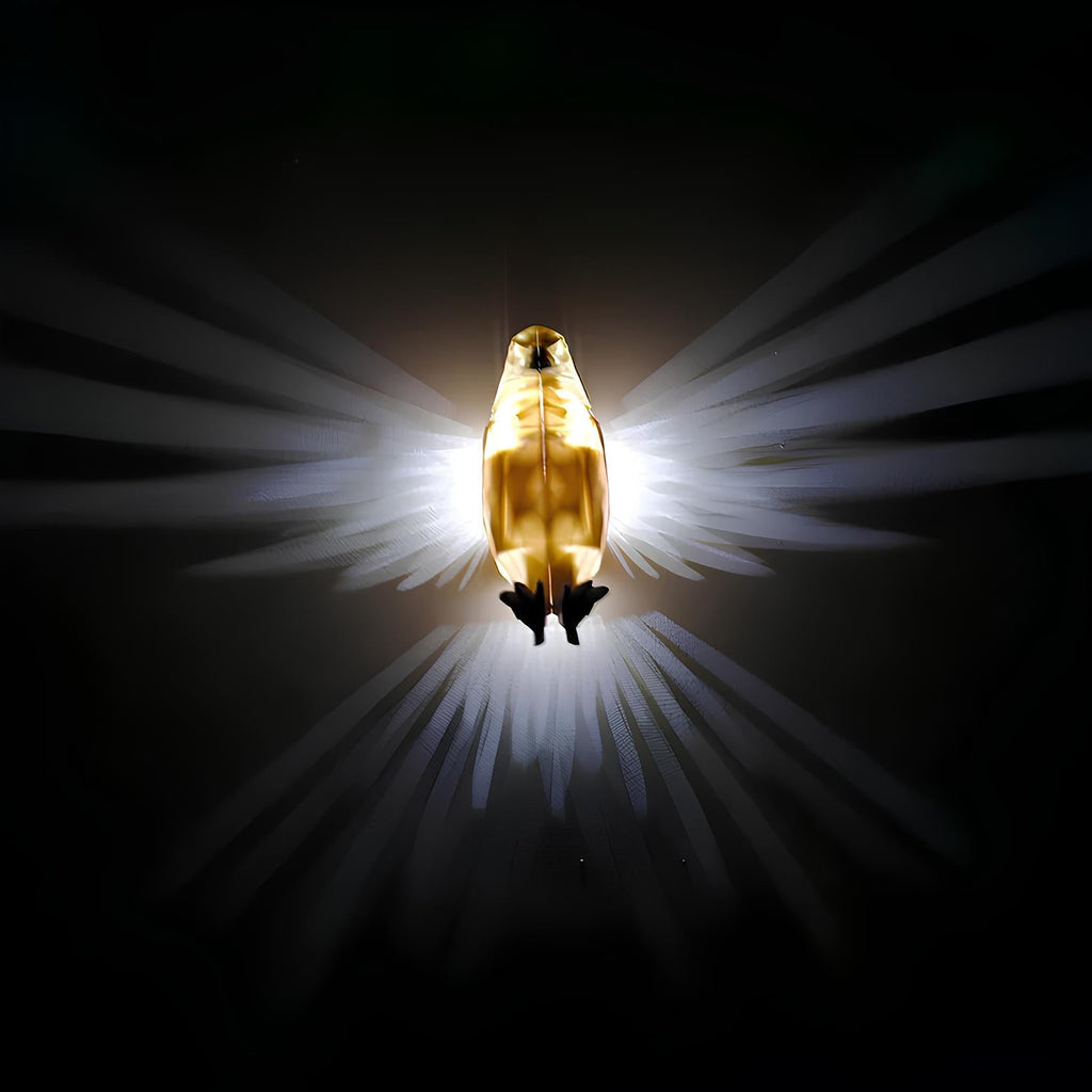 Sylvan Crest Wall Light - Eagle & Owl Silhouette Glow