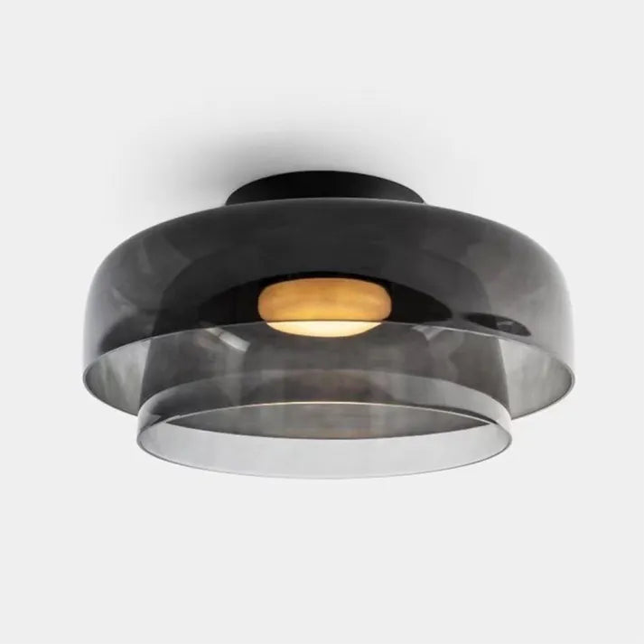 AuroraMed Medieval Glass Ceiling Lamp With Nordic Charm