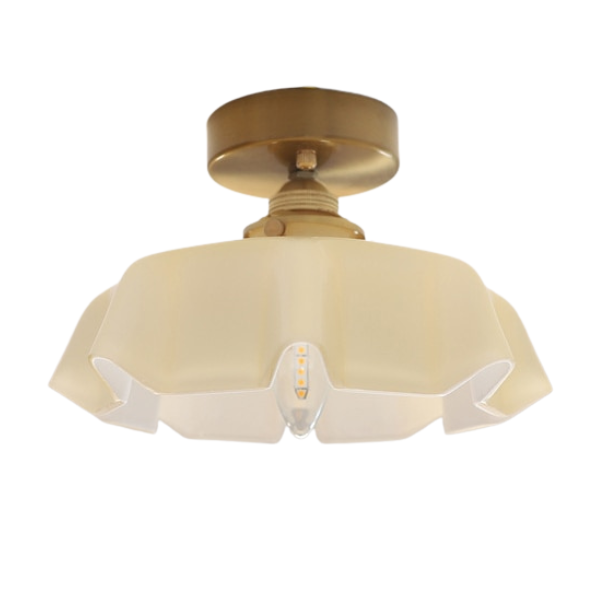 Aurora Bloom Glass Flower Pendant and Ceiling Light Fixture