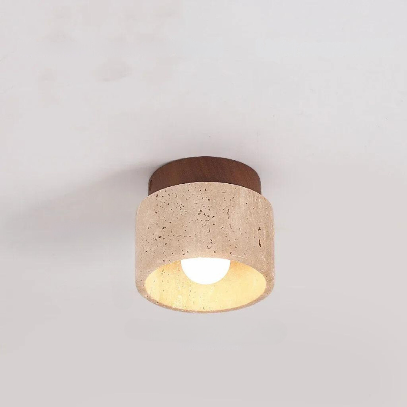 LustraStone Recessed Travertine Chandelier for Hallways