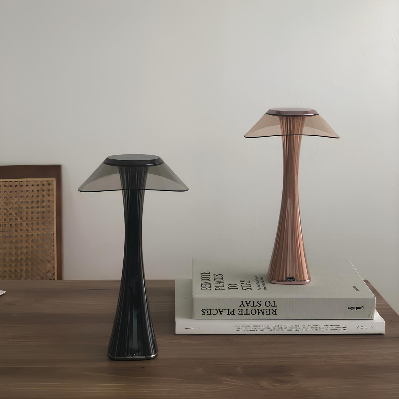 LumaPulse Cordless Lamp Sleek Rechargeable Nightstand Light