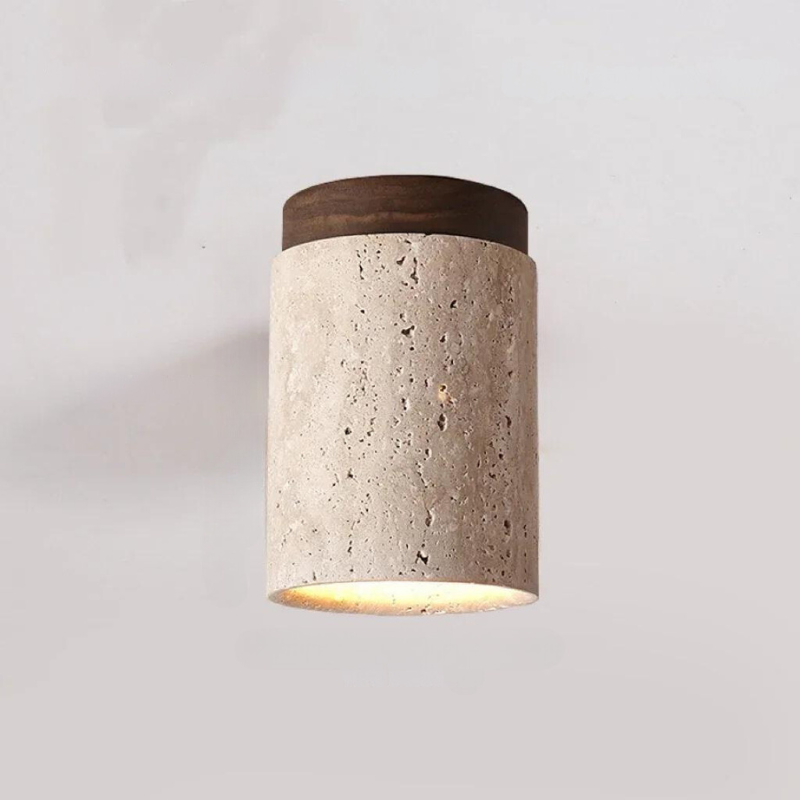 LustraStone Recessed Travertine Chandelier for Hallways