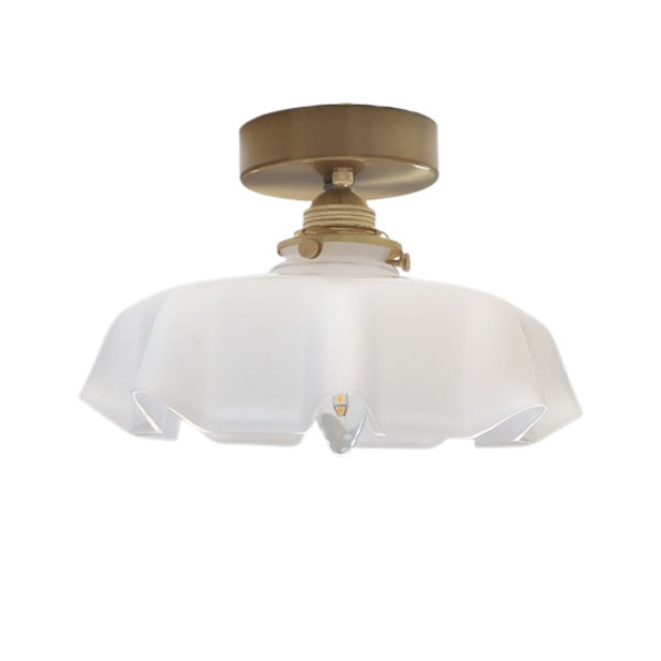 Aurora Bloom Glass Flower Pendant and Ceiling Light Fixture