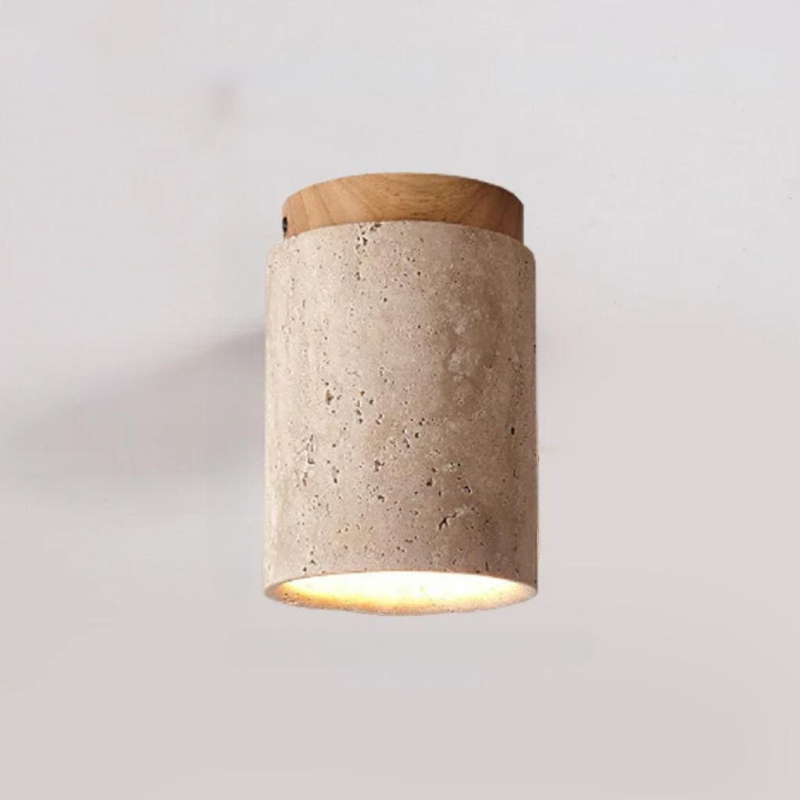 LustraStone Recessed Travertine Chandelier for Hallways