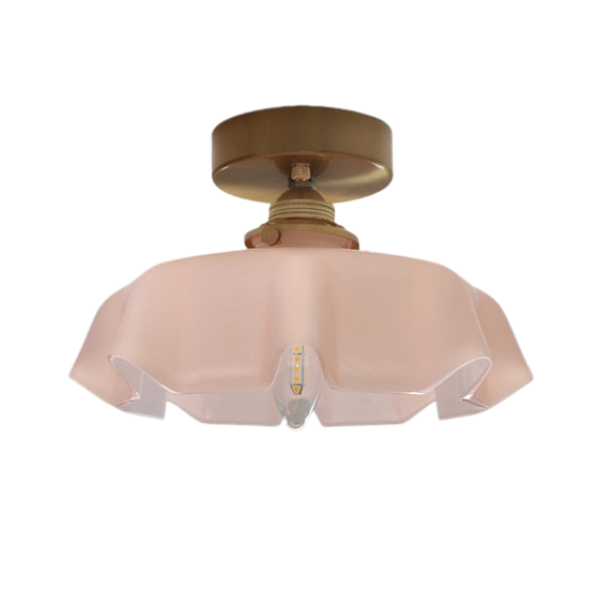Aurora Bloom Glass Flower Pendant and Ceiling Light Fixture