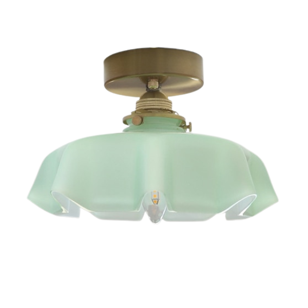 Aurora Bloom Glass Flower Pendant and Ceiling Light Fixture