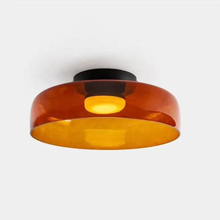 AuroraMed Medieval Glass Ceiling Lamp With Nordic Charm