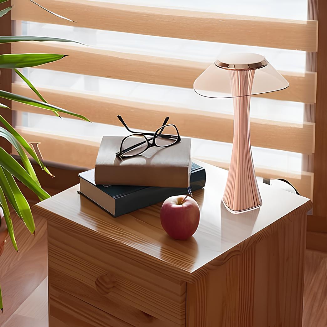 LumaPulse Cordless Lamp Sleek Rechargeable Nightstand Light