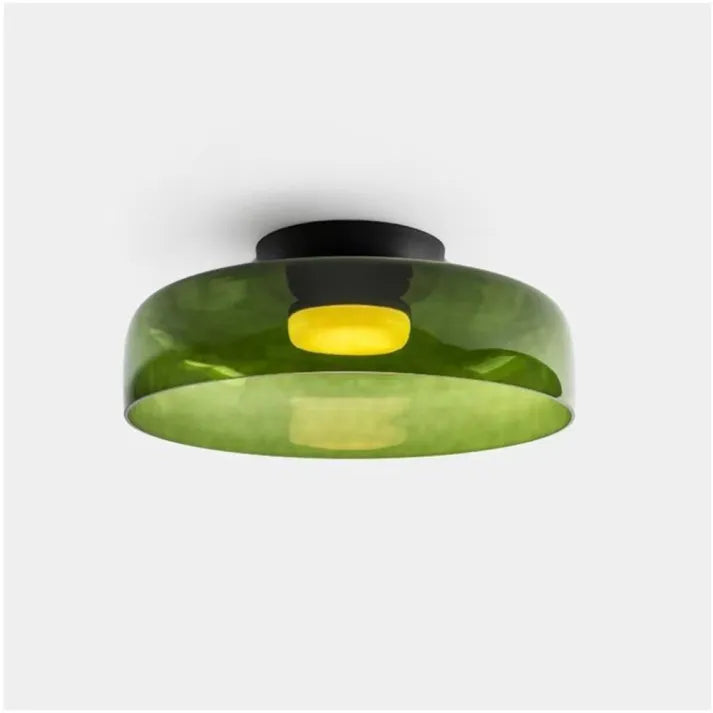 AuroraMed Medieval Glass Ceiling Lamp With Nordic Charm