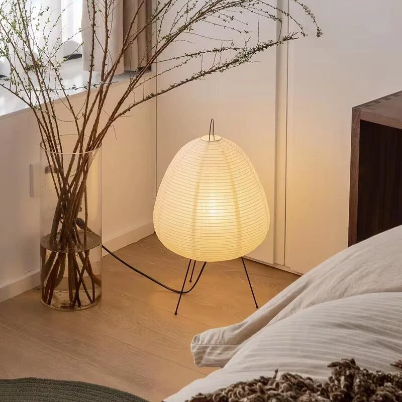 SoraLum Rice Paper Table Lamp With Soft Ambient Glow