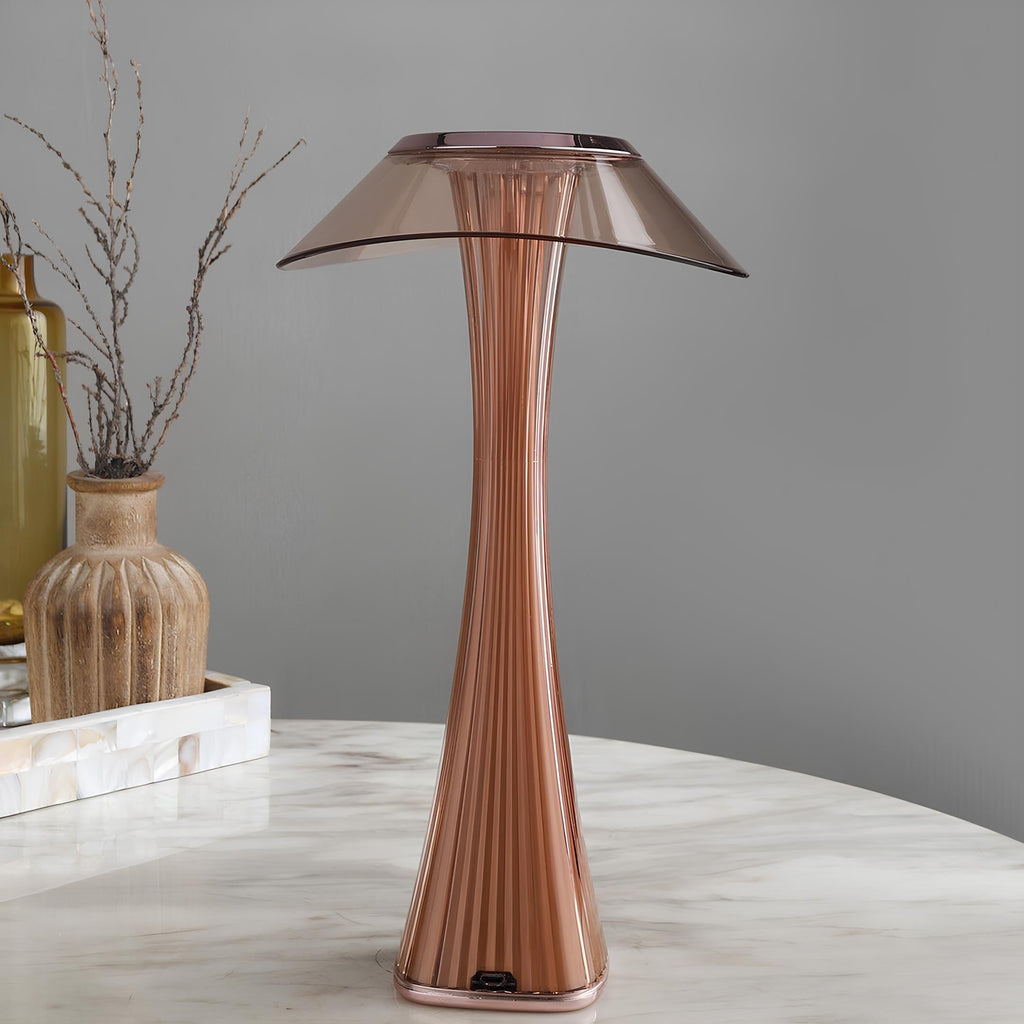 LumaPulse Cordless Lamp Sleek Rechargeable Nightstand Light