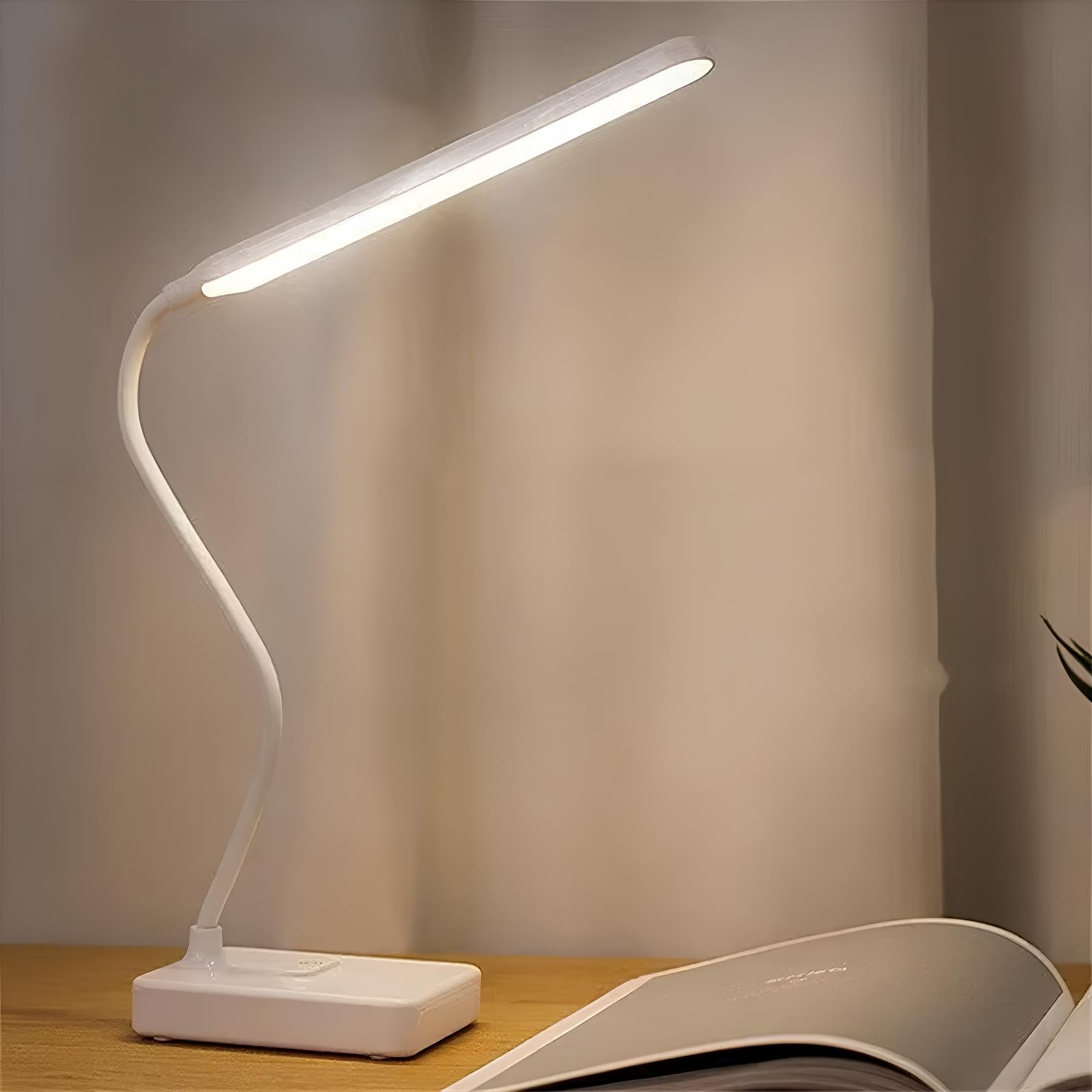 AeroLux LED Desk Lamp With Flexible Adjustable Arm Slim