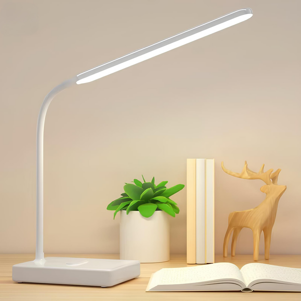 AeroLux LED Desk Lamp With Flexible Adjustable Arm Slim
