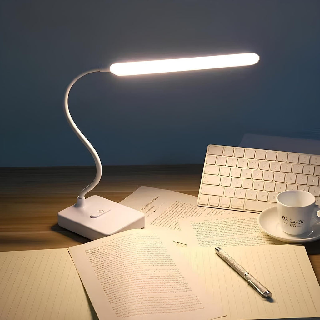 AeroLux LED Desk Lamp With Flexible Adjustable Arm Slim