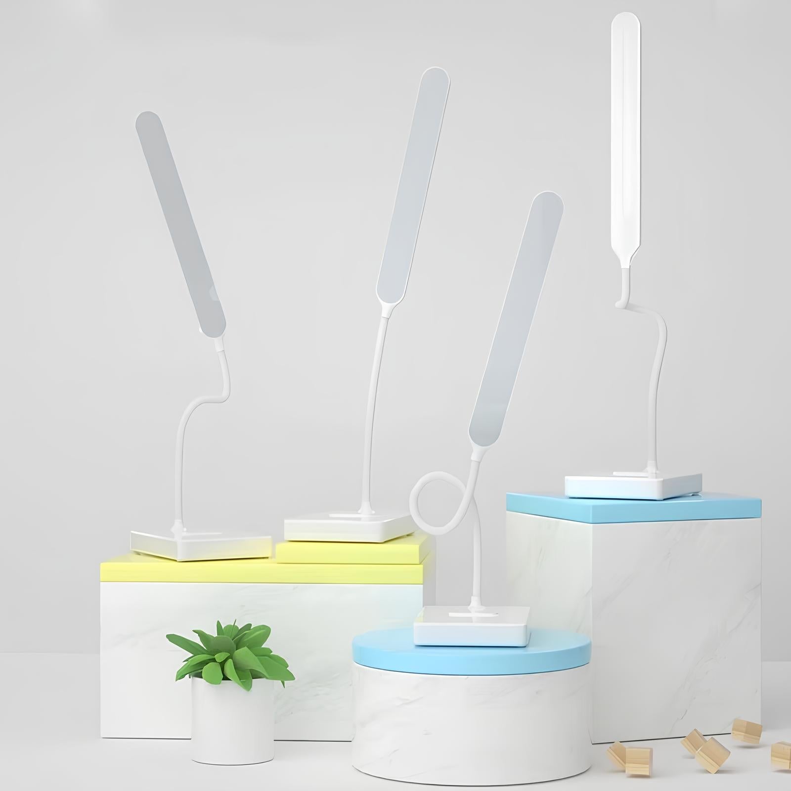 AeroLux LED Desk Lamp With Flexible Adjustable Arm Slim