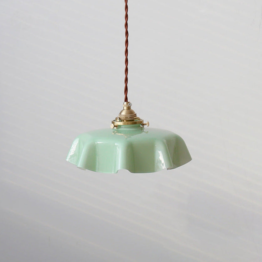 Aurora Bloom Glass Flower Pendant and Ceiling Light Fixture