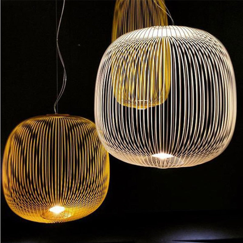 VentoSpire Suspension Pendant Light with Spoke Motif