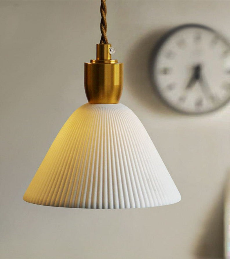 Asterra White Ceramic Pendant Light With Adjustable Height