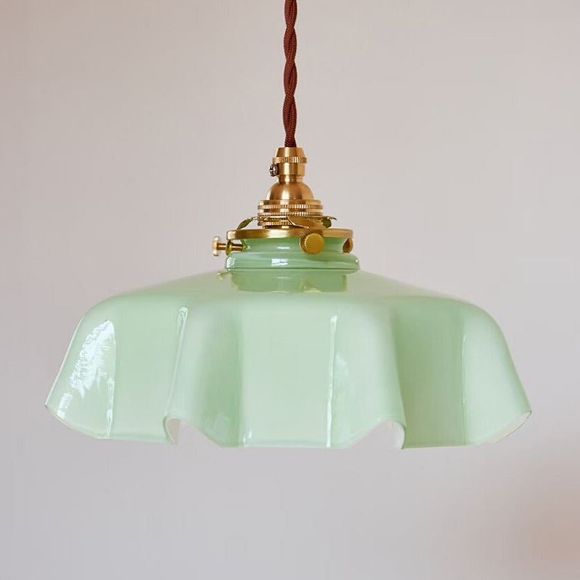 Aurora Bloom Glass Flower Pendant and Ceiling Light Fixture