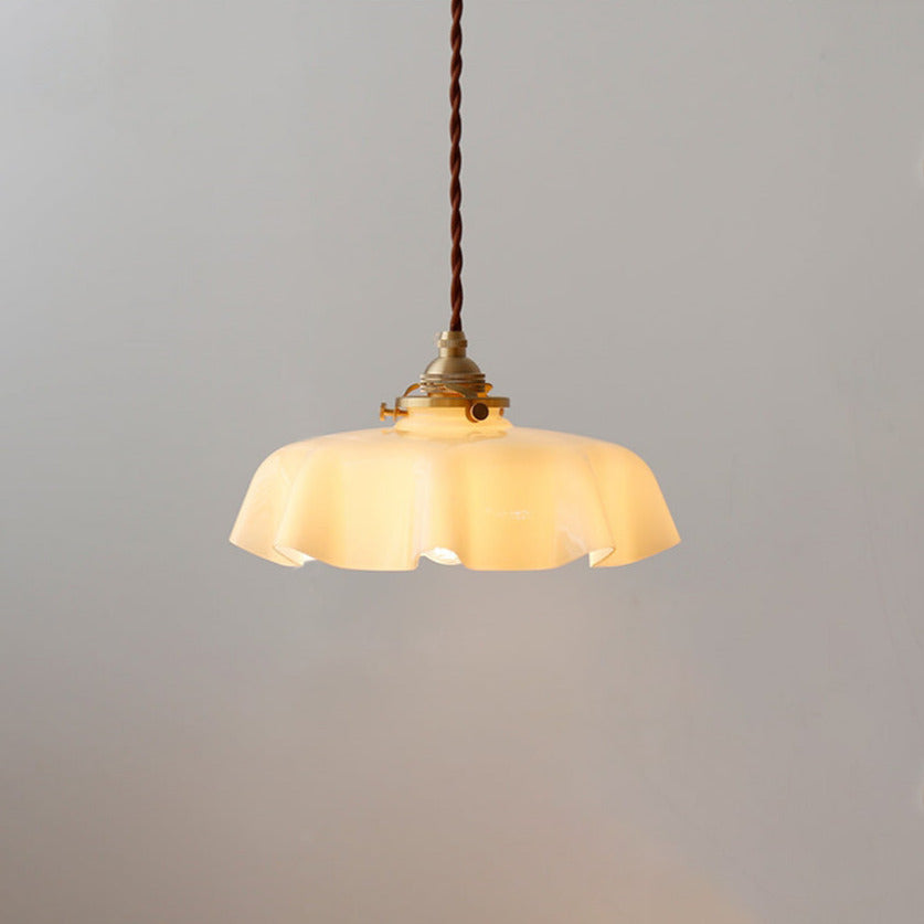 Aurora Bloom Glass Flower Pendant and Ceiling Light Fixture