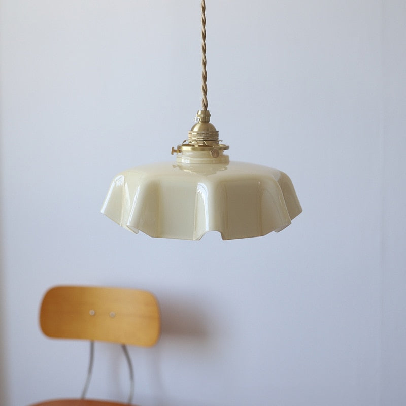 Aurora Bloom Glass Flower Pendant and Ceiling Light Fixture