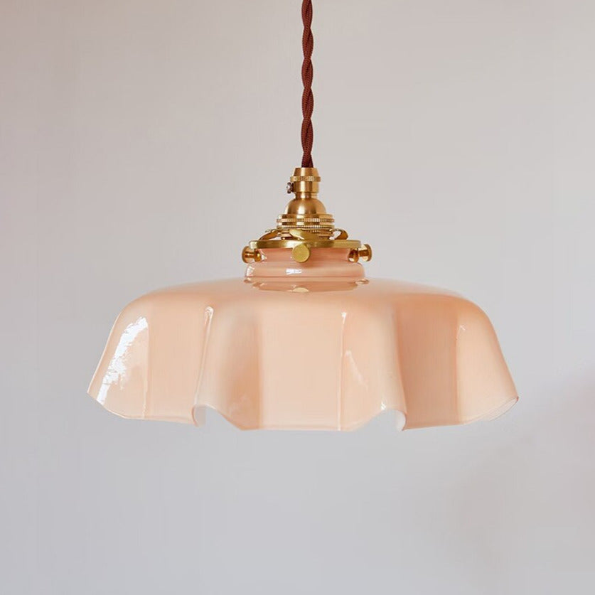 Aurora Bloom Glass Flower Pendant and Ceiling Light Fixture
