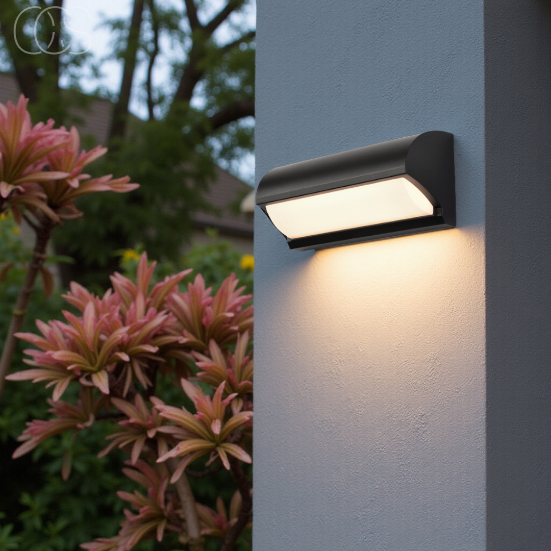 Dirron - Black LED Outdoor Wall Light