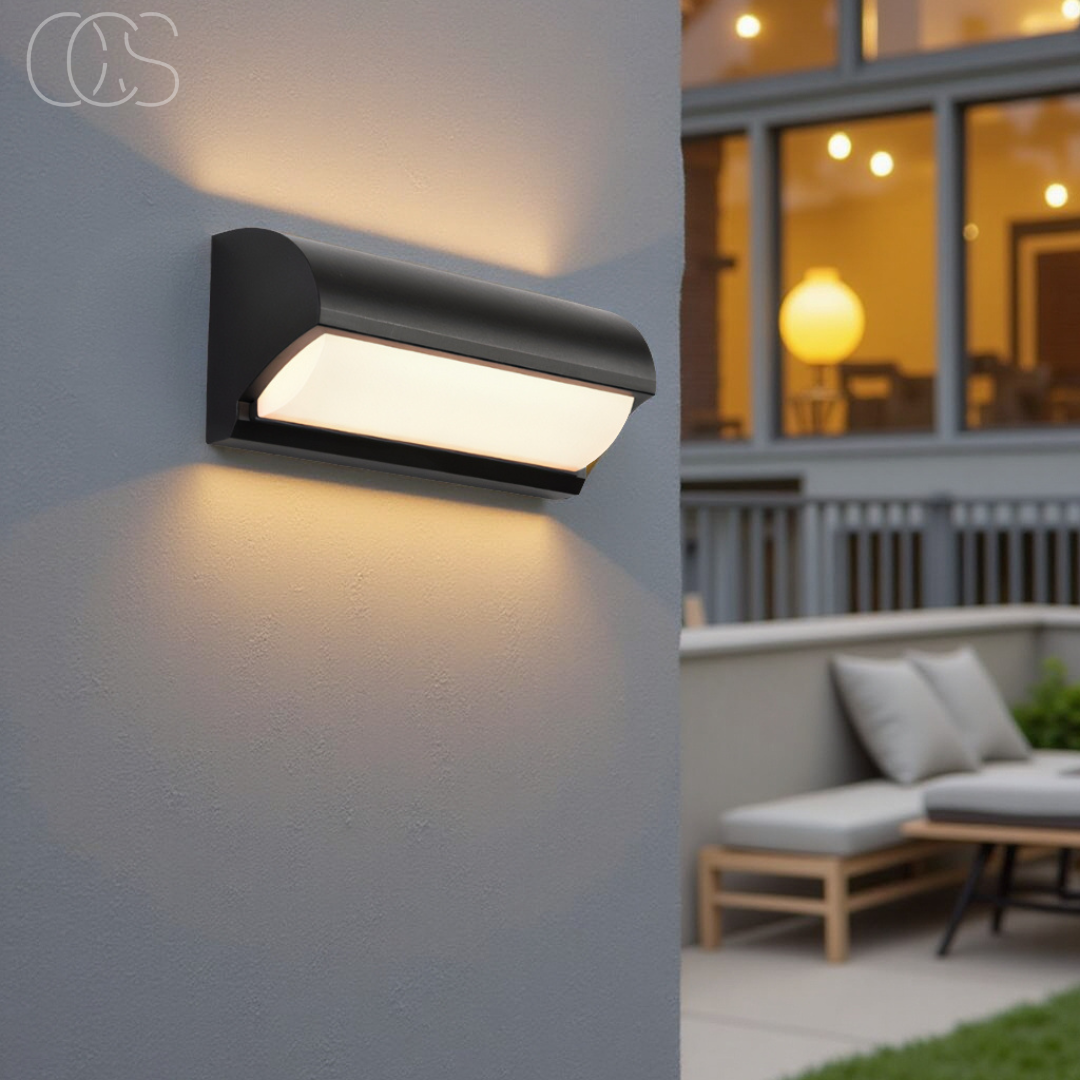 Dirron - Black LED Outdoor Wall Light