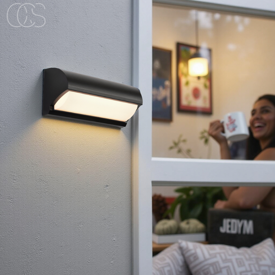 Dirron - Black LED Outdoor Wall Light