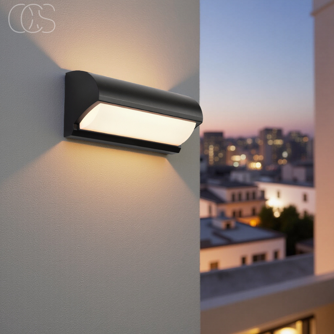 Dirron - Black LED Outdoor Wall Light
