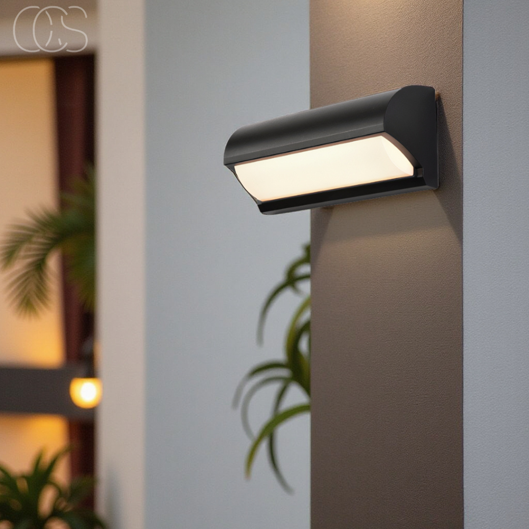 Dirron - Black LED Outdoor Wall Light