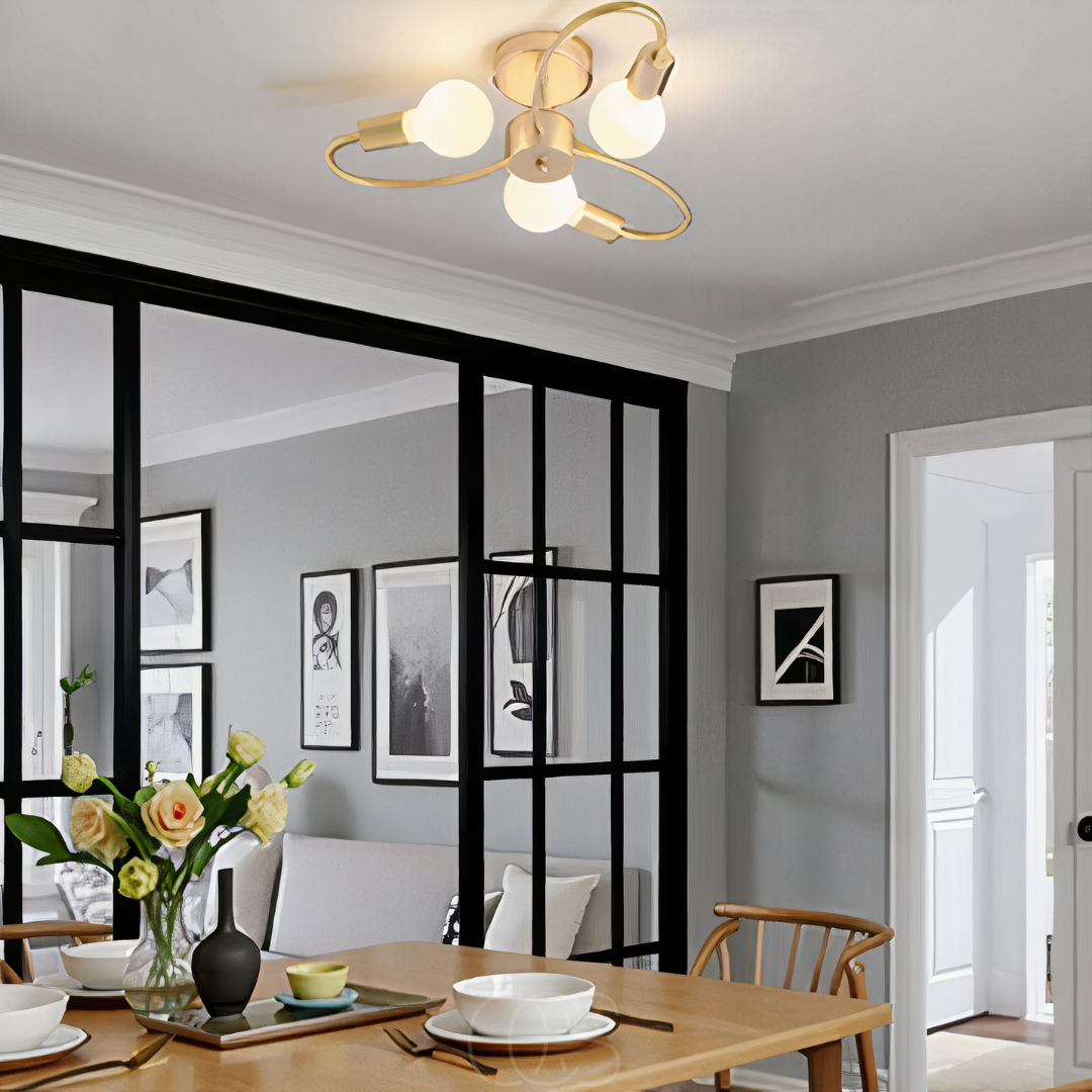Dirron - Ceiling Lamp with 3 Braided Balls – Modern Design