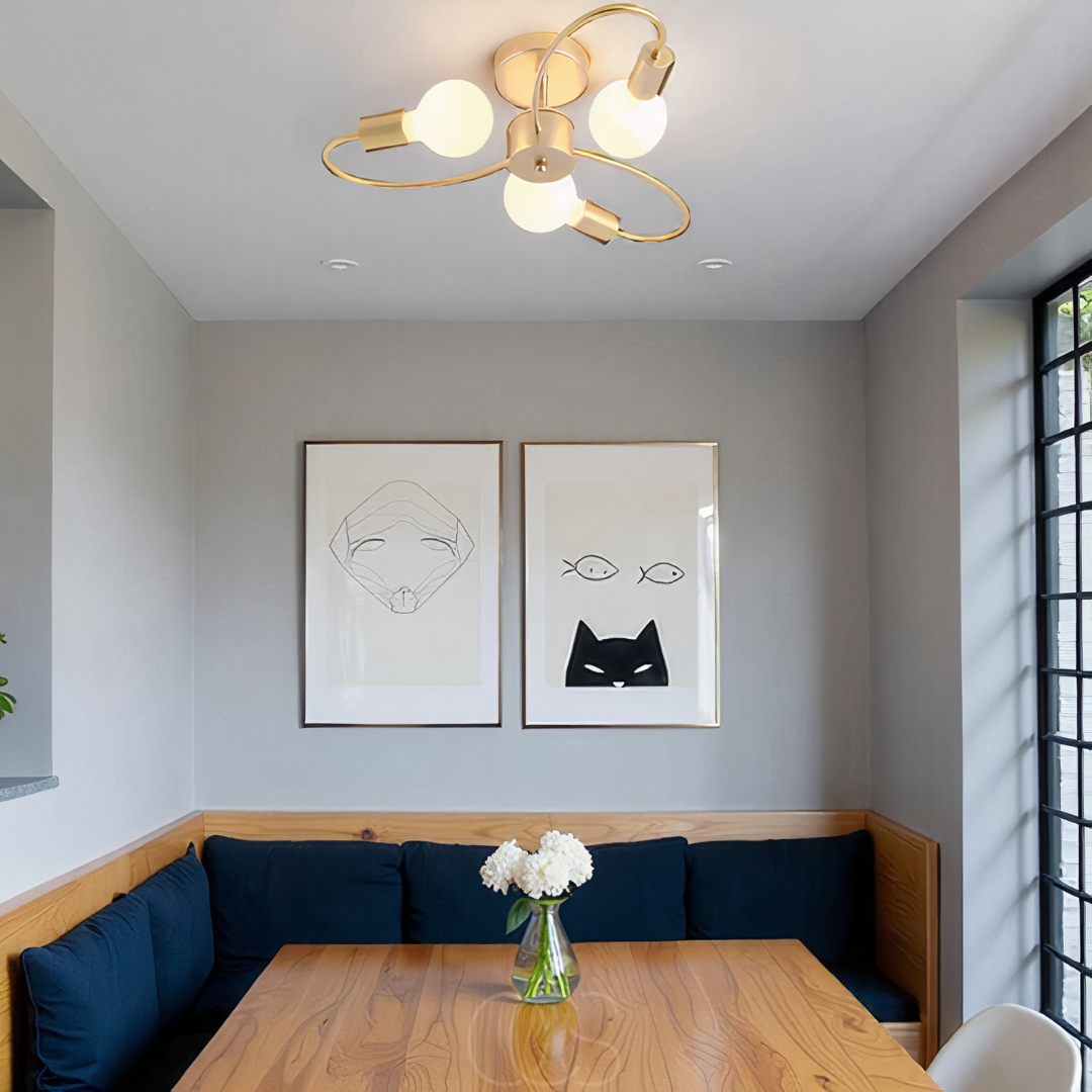 Dirron - Ceiling Lamp with 3 Braided Balls – Modern Design