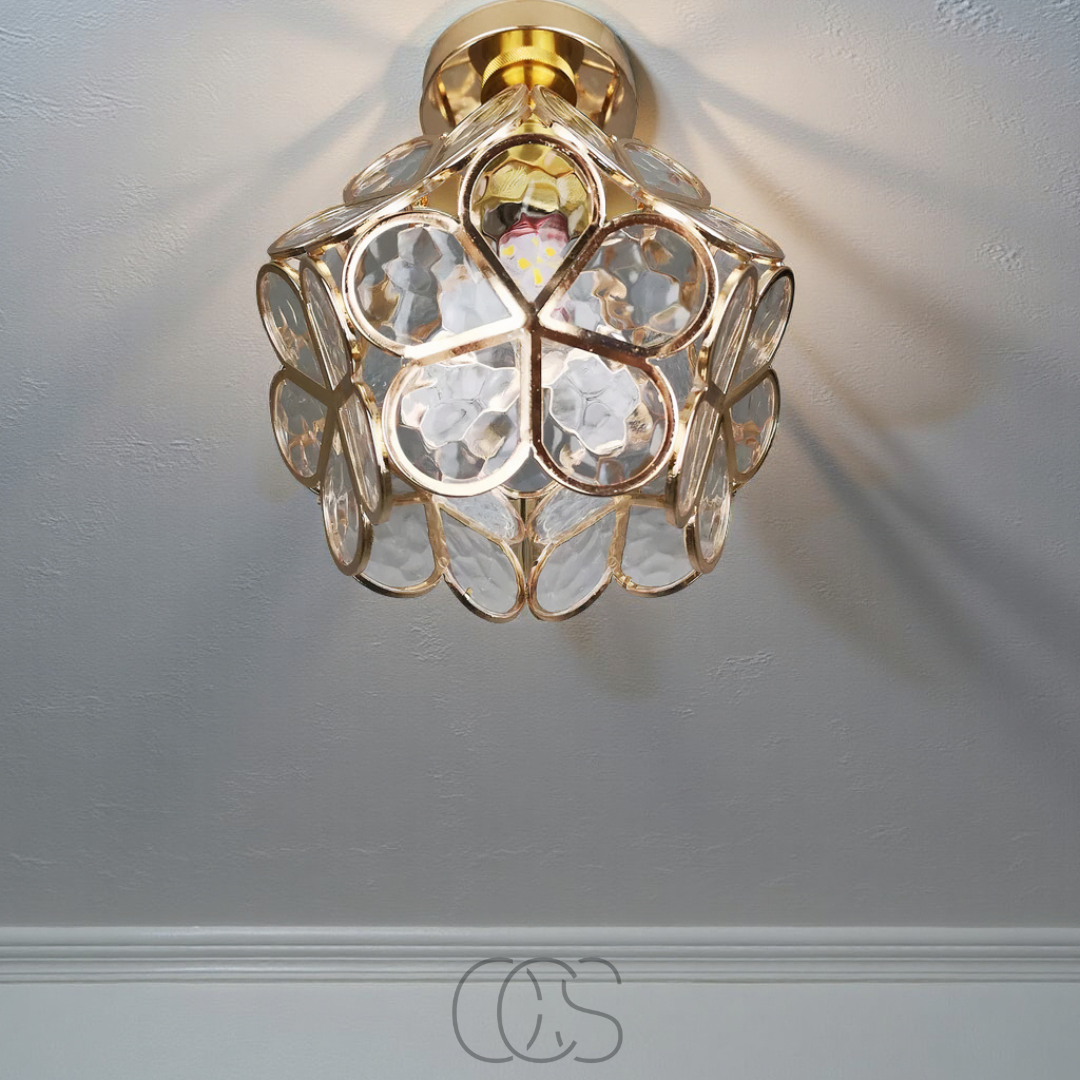 Dirron - Design flower ceiling lamp - Iron & Glass