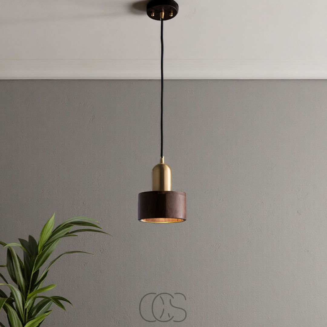 Dirron - Design pendant lamp with gold accent