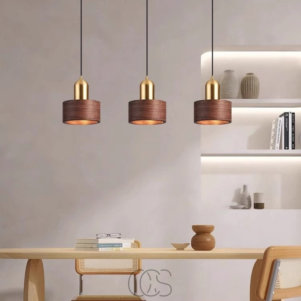 Dirron - Design pendant lamp with gold accent