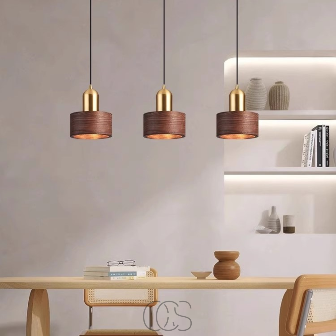 Dirron - Design pendant lamp with gold accent