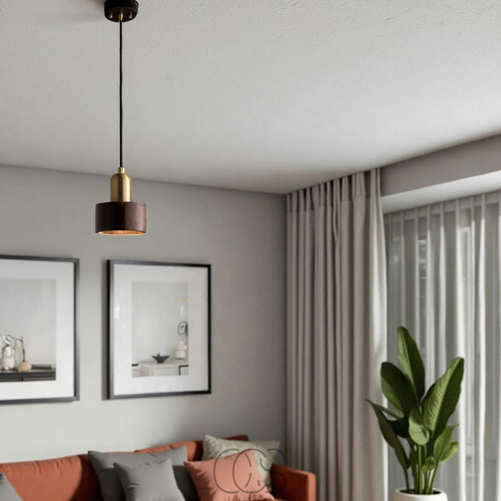 Dirron - Design pendant lamp with gold accent