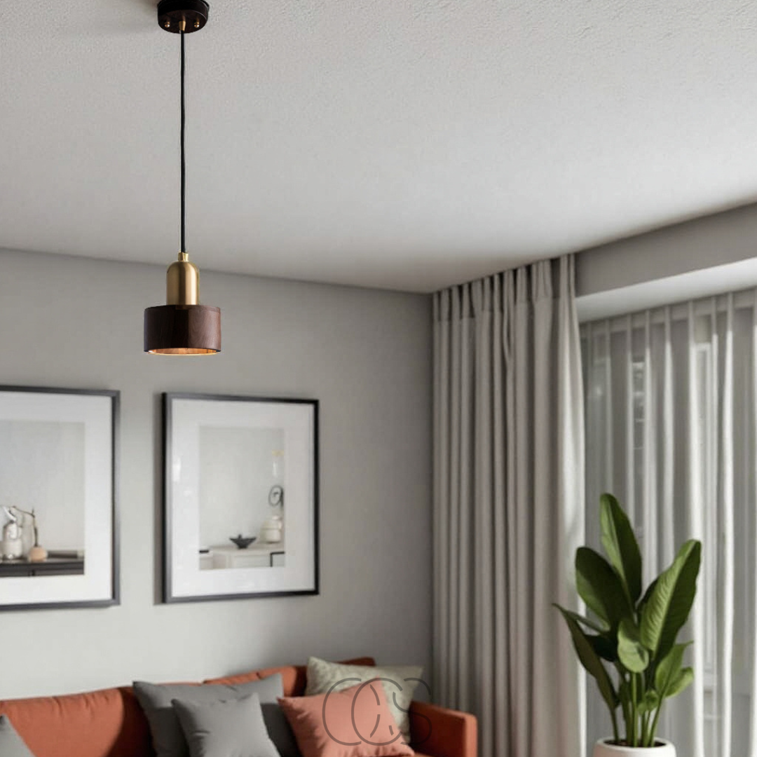 Dirron - Design pendant lamp with gold accent