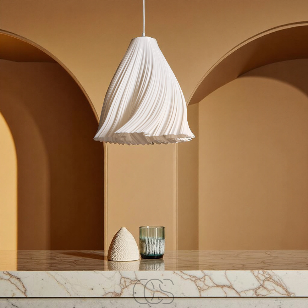 Dirron - Fanning Fabric Ceiling Lamp - Modern Textiles
