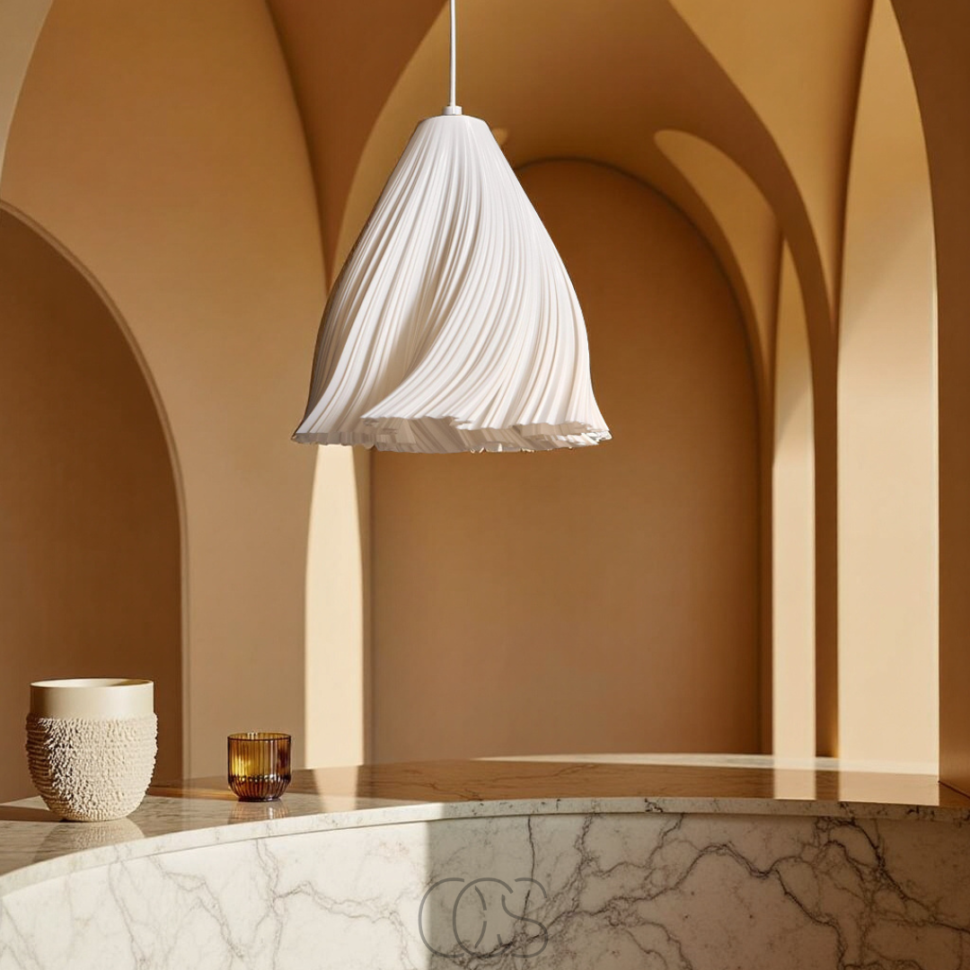 Dirron - Fanning Fabric Ceiling Lamp - Modern Textiles