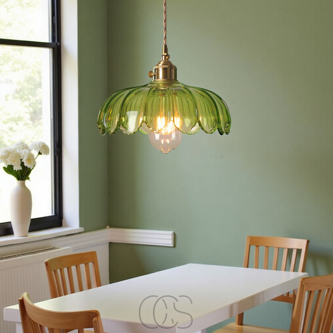 Dirron - Glass Flower Pendant Lamp - Vintage Design