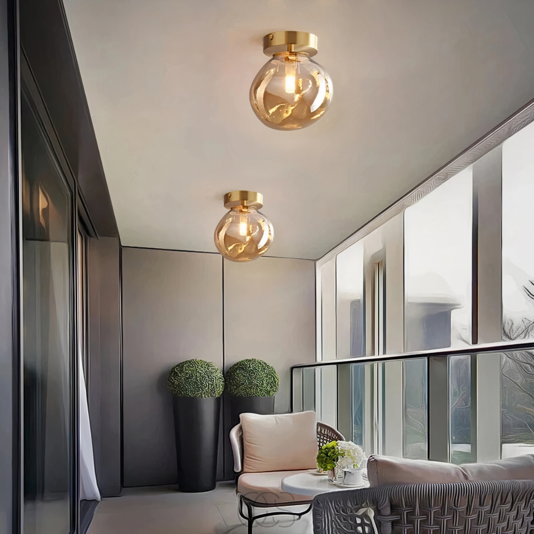 Dirron - LED Glass ceiling lamp - Modern