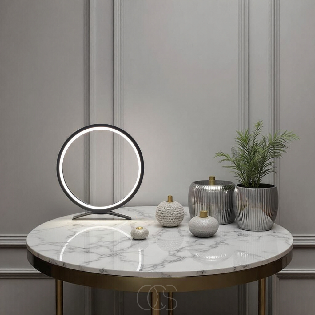 Dirron - LED Ring Table Lamp - Modern Minimalist Design