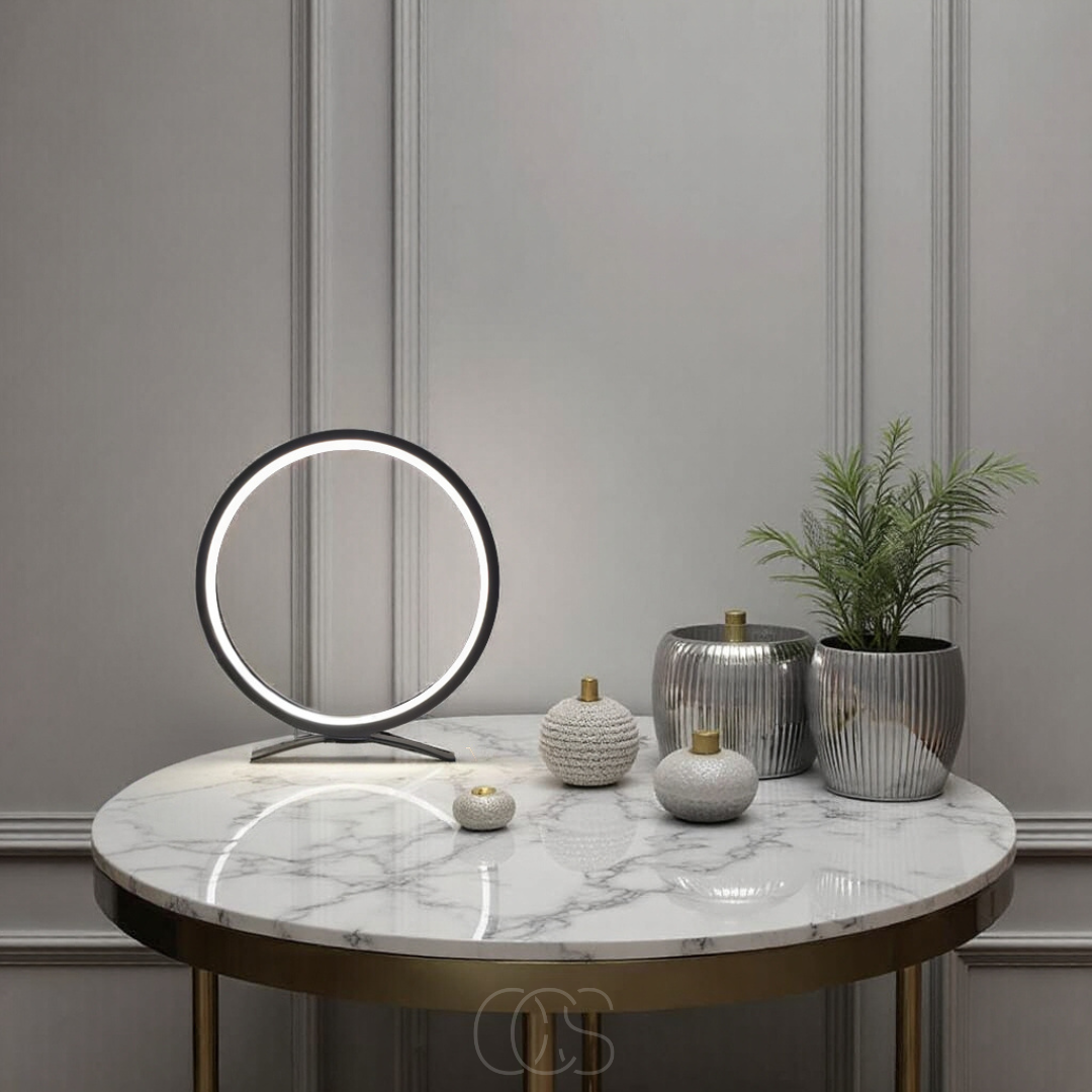 Dirron - LED Ring Table Lamp - Modern Minimalist Design