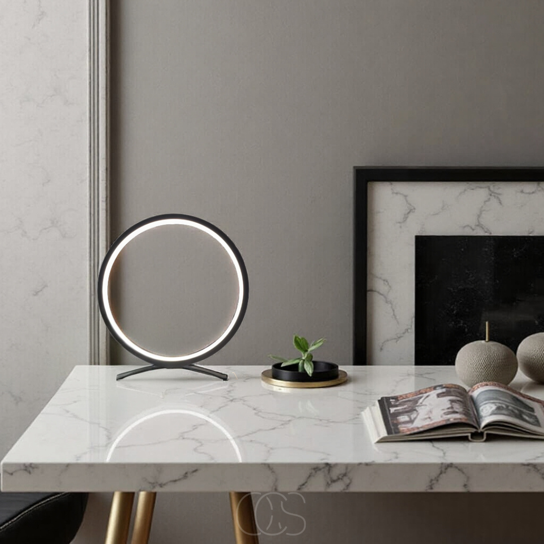 Dirron - LED Ring Table Lamp - Modern Minimalist Design